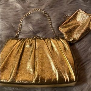 Vintage clutch & change purse
